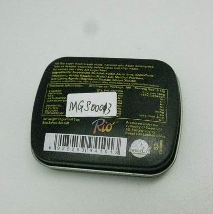 Mini Square 3D Logo Mint Tin Box