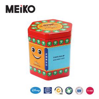 Coffe এবং চা জন্য অনিয়মিত Haxgonal Tins বক্স