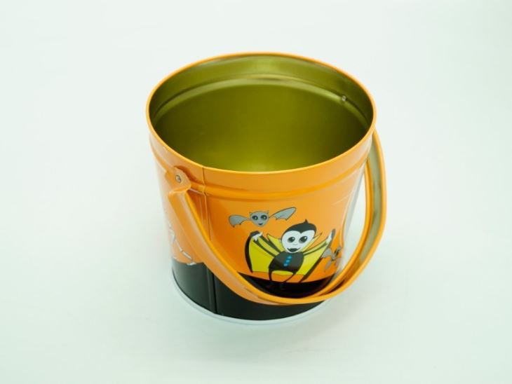 Small Gift Tin Bucket With Handle